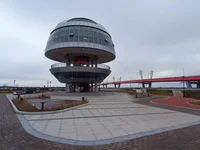 Смотровая площадка на границе Китая и России в городе Хэйхэ